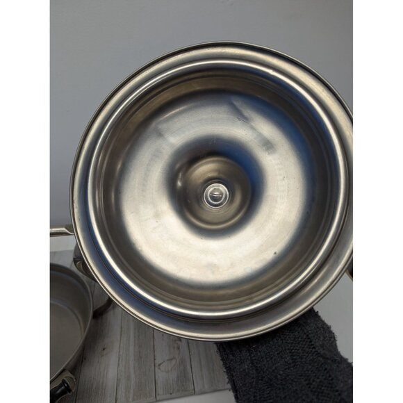 Vintage Manning Bowman Chafing Dishes With Lid Insert Dish And Stand Marked - Picture 6 of 12